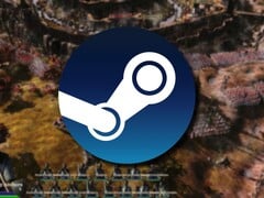 Изображение, на котором показан логотип Steam и игра «Medieval Kingdom Wars», которая в настоящее время находится в продаже.