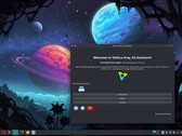 Основанный на Arch рабочий стол Xray_OS Linux с помощником Tolitica (Источник изображения: Xray_OS на SourceForge)