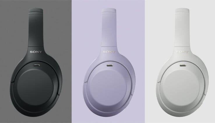 Sony WH-1000XM4C в трёх цветах, доступных на старте продаж.