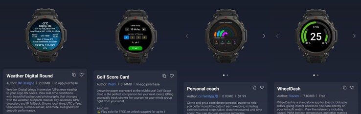 Новые приложения Amazfit Mini