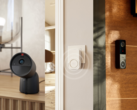 Слева направо (на фото): проводная камера Philips Hue Secure 2K, Hue Smart Chime и проводной видеозвонок Hue Secure. (Источник изображения: Philips - Отредактировано)
