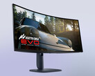 Alienware AW3926QW будет больше, чем AW3425DW, изображенная здесь.