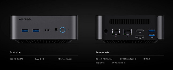 Внешние интерфейсы Alliwava H90 Pro (Источник: Alliwava)