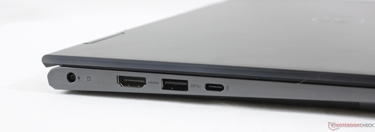 Слева: Гнездо питания, HDMI 2.0, USB 3.2 Gen 1, Thunderbolt 4 (USB-C, PowerDelivery, DisplayPort)
