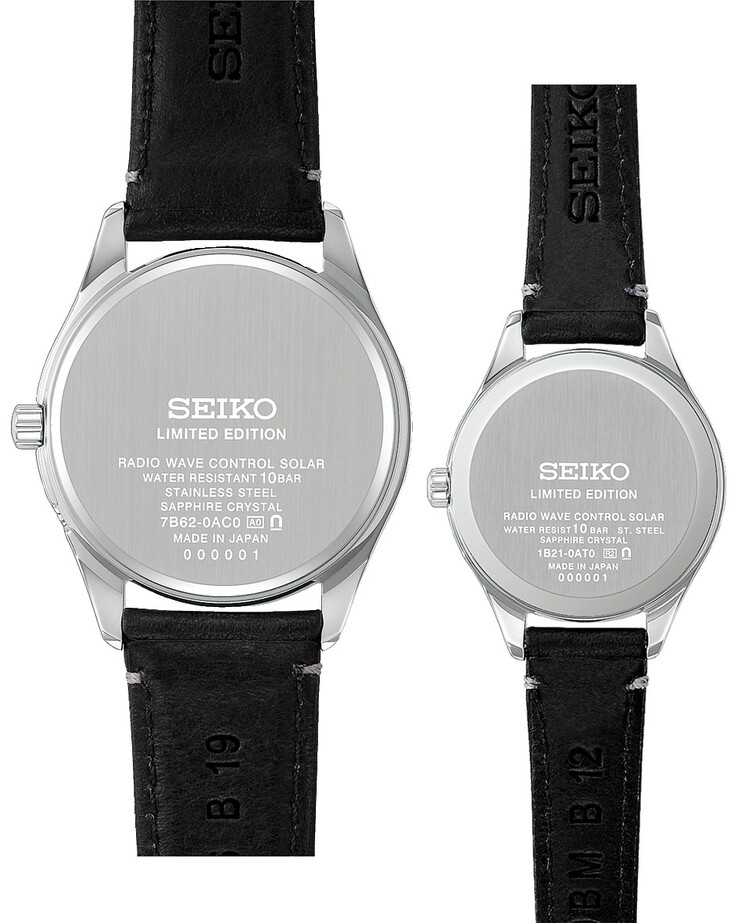 На фото - задние крышки для двух новых часов Seiko, на белом фоне.