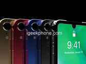 Дизайн нового iPhone XIR почти во всём повторяет предшественника, за исключением уменьшенного выреза вверху экрана (Изображение: Igeekphone)