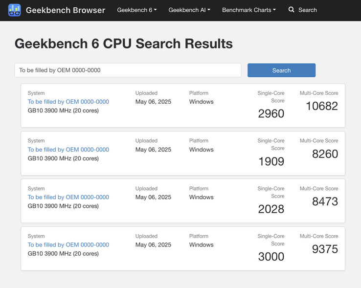 (Источник изображения: Geekbench)