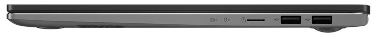 Правая сторона: картридер, 2x USB 2.0 (type A)