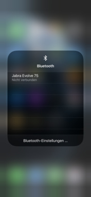 Меню Bluetooth