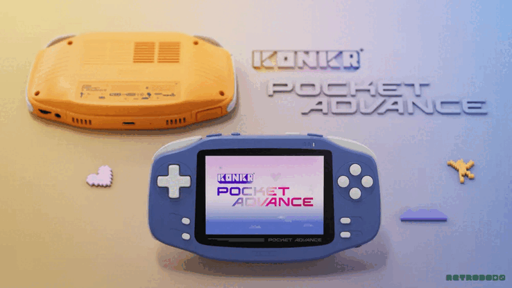 Устройство Konkr Pocket Advance будет доступно в оранжевом и индиговом цветах.