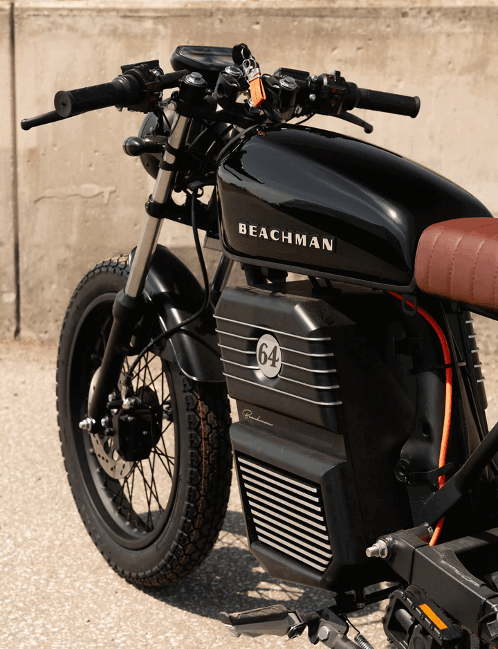 Электронный велосипед Beachman '64 оснащен большой съемной батареей емкостью 2,88 кВтч (Источник изображения: Beachman)