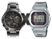 Новая утечка информации о Casio MR-G намекает на пересечение этих двух миров. На фото - Casio MRG-G1000HT-1A слева, "X" посередине, и квадратный G-Shock Casio MRG-B5000 справа. (Источник изображения: Casio - Отредактировано)