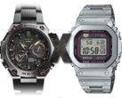 Новая утечка информации о Casio MR-G намекает на пересечение этих двух миров. На фото - Casio MRG-G1000HT-1A слева, "X" посередине, и квадратный G-Shock Casio MRG-B5000 справа. (Источник изображения: Casio - Отредактировано)