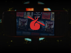 В линейку игр October 2025 Choice вошли Atomic Heart, V Rising, System Shock и другие. На фото: Палуба Steam Deck с коллекцией игр. (Источник изображения: Valve и Humble Bundle - отредактировано)