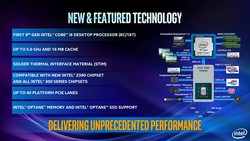 Особенности и возможности девятого поколения процессоров для настольных компьютеров (Изображение: Intel)
