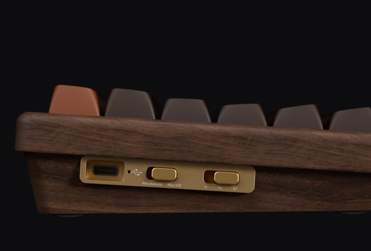 Алюминиевая панель выключателя Keychron K2 HE All Wood Special Edition. (Источник изображения: Keychron)