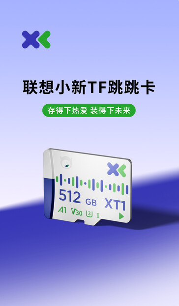 Карта microSD под маркой Xiaoxin от Lenovo. (Источник изображения: Lenovo)