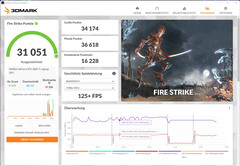 Fire Strike (питание от сети, режим дискретной видеокарты, Extreme performance)