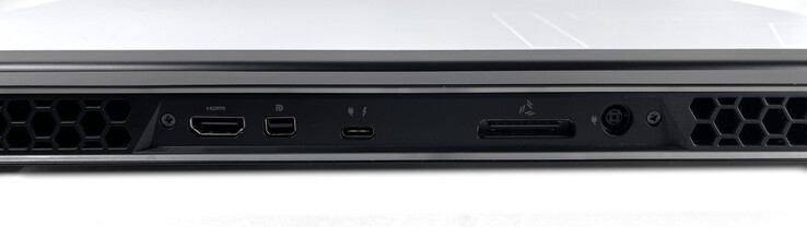 Задняя сторона: HDMI 2.1, Mini DisplayPort 1.4, USB-C 3.1 Gen. 2 (Thunderbolt 3), Alienware Graphics Amplifier, разъем питания