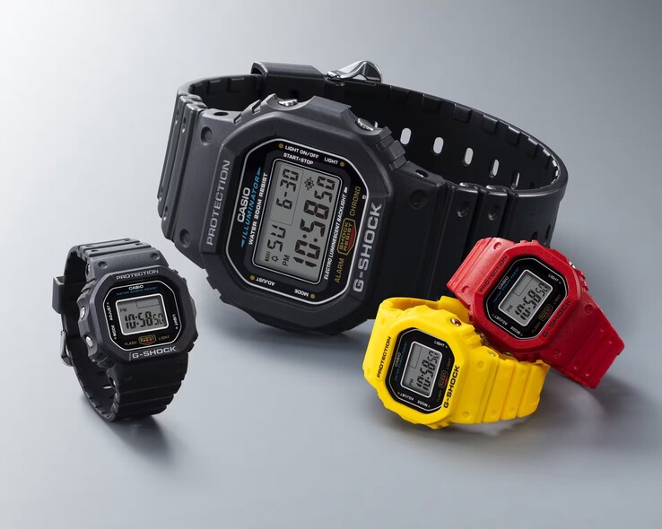 Часы Casio G-Shock DWN5600 Nano Ring выпускаются в трех культовых цветах G-Shock, включая красный (DWN5600-4), желтый (DWN5600-9) и черный (DWN5600-1) (Источник изображения: Casio)