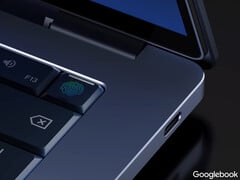 Ноутбуки Googlebook будут работать на базе процессоров Intel Qualcomm и MediaTek. На фото: промо-рендер ноутбука под маркой Google.