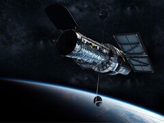 Иллюстрация художника, изображающая телескоп Хаббл. (Источник изображения: Andrew-Art - Pixabay)