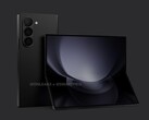 В этом году Galaxy Z Fold будет иметь более квадратный дизайн, чем его предшественник, сохранив при этом 6,2-дюймовый дисплей с крышкой. (Источник изображения: @OnLeaks &amp; SmartPrix)