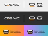 System76 представляет логотип своего Cosmic Desktop в различных вариациях (Изображение: System76).