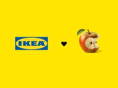 Компания IKEA сделала дразнящий анонс, связанный с Эпплом, опубликовав в социальных сетях изображение (выше). (Источник изображения: IKEA через Facebook)