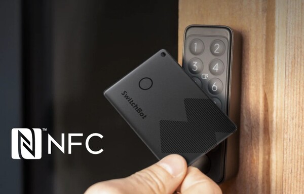 Карта SwitchBot Wallet Finder Card оснащена NFC, поэтому она может отпирать совместимые замки. (Источник изображения: SwitchBot).