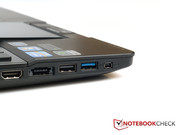 Интерфейсы: К ноутбуку можно подключить практически любой быстрый внешний жесткий диск благодаря наличию e-SATA, USB 3.0 и FireWire.