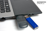 Крупные USB флэшки могут помешать пользоваться соседними интерфейсами.