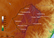 А вот и топография. Лесото.
