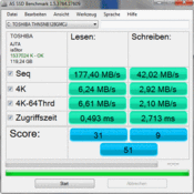 AS SSD: 177 Mб/с