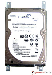 Объем жесткого диска от Seagate составляет 750 Гб,