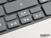 Клавиши имеют много места, клавиши курсора располагаются особо.