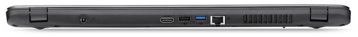 Сзади: гнездо зарядного устройства, HDMI, USB 2.0 (Type A), USB 3.0 (Type A), Гигабитный Ethernet
