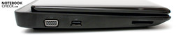 Слева: VGA, USB 2.0, кардридер 3-в-1