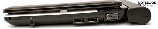 Справа: 2x USB 2.0, выход VGA