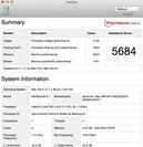 Результат GeekBench (Mac OS X)