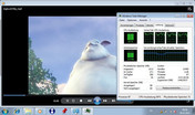 Big Buck Bunny 720p mp4 плавно CPU 70-95%
