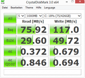 CrystalDiskMark (76 Мб/с)