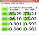 CrystalDiskMark (82 Мб/с)