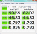 В сравнении с HP 4720s CDM 3.0: 90 Mб/с Чтение/ Запись