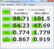 CDM: 99 Мб/с чтение AS3820TG-484G75nks @Toshiba MK7559GSXP