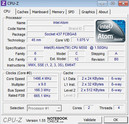 Информация о системе CPU-Z CPU