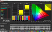 CalMAN ColorChecker (цветовое пространство Adobe RGB)