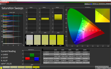 CalMAN Saturation Sweeps (sRGB)