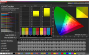 Программа CalMAN ColorChecker (профиль: Стандартный, цветовое пространство: sRGB)