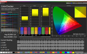 CalMAN ColorChecker (цветовое пространство: sRGB); режим дисплея "Стандартный"